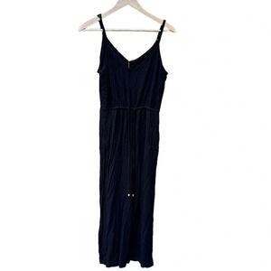 Becool women's black spaghetti strap black cropped romper